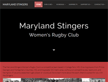 Tablet Screenshot of marylandstingers.org